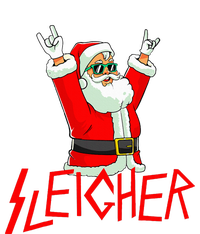 Sleigher Funny Christmas Heavy Metal Music T-Shirt