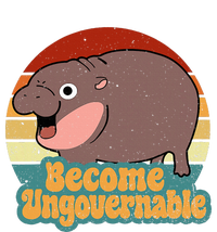 Become Ungovernable Cute Baby Hippo Moo Deng Funny Saying Baby Bodysuit