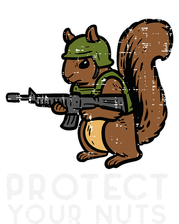 Squirrel Protect Your Nuts Funny Chipmunk Women Boy Button