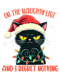 Funny Naughty Cat Santa Tangled Up In Christmas Lights Great Gift T-Shirt