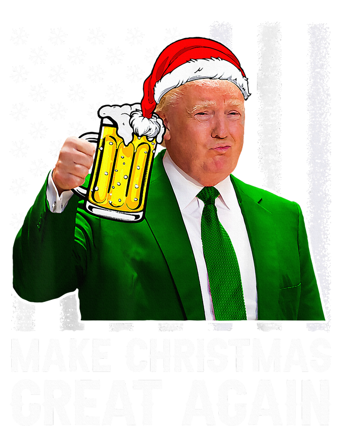 Make Christmas Great Again Beer Drinking Xmas Trump Women's V-Neck T-Shirt