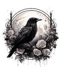 Raven Full Moon Gothic Witchy Crow Roses Mystical Sweatshirt Cinch Pack Bag