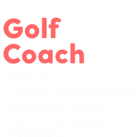 Golf Coach Definition Funny Trainer Gift Present Gift Sustainable Beanie