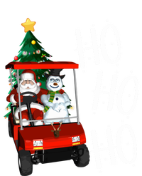 Ho Ho Funny Santa On Golf Cart With Christmas Tree Gift Tall Sweatshirt