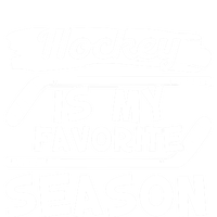 Hockey Is My Favorite Season: Funny Ice Hockey Player Great Gift Ceramic Bell Ornament