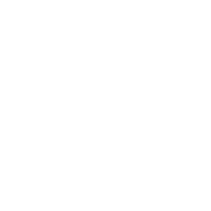 Hockey Is My Favorite Season: Funny Ice Hockey Player Great Gift Ceramic Bell Ornament