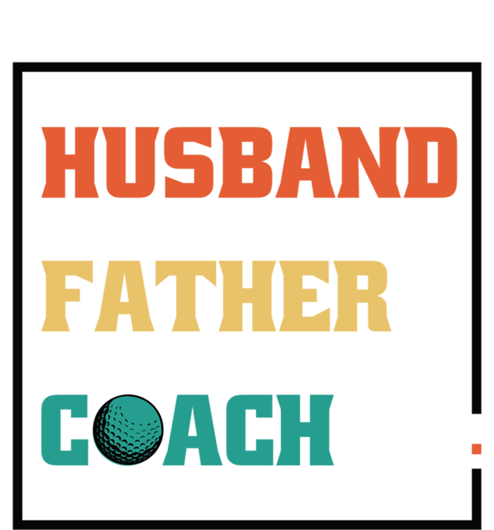 Husband Father Coach Golf Coach Gift Women's Racerback Tank