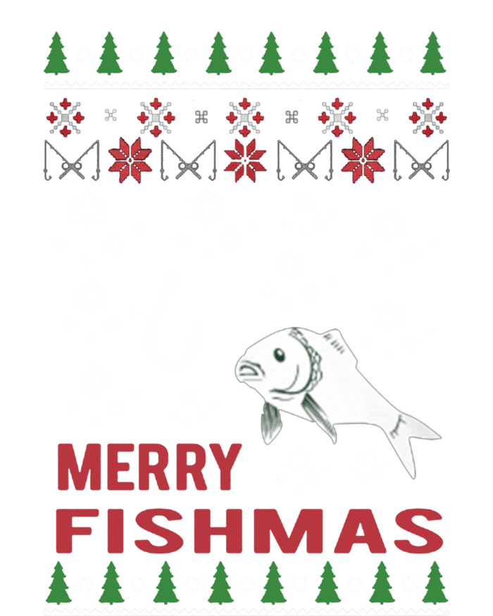 Merry Fishmas Fishing Ugly Christmas Style Meaningful Gift Women's V-Neck T-Shirt