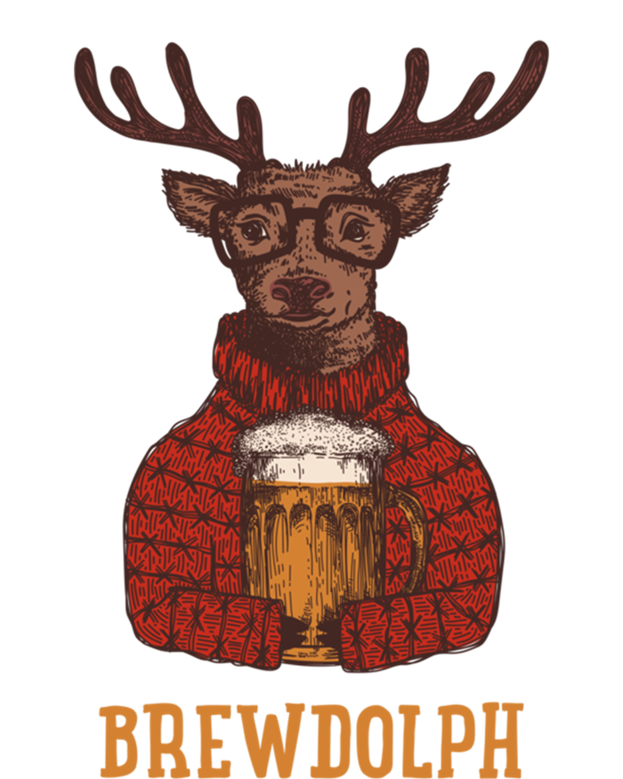 Brewdolph Reindeer Beer Lovers Funny Christmas Gift T-Shirt