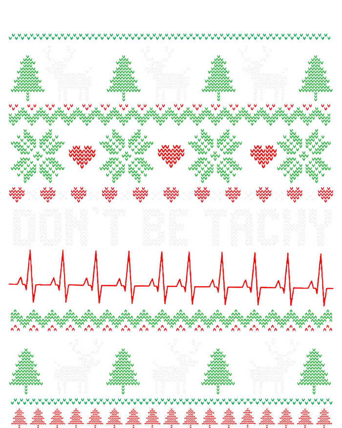 DonT Be Tachy Cardiac Nurse Ugly Christmas Cardiac Icu Xmas Gift Kids Sweatshirt