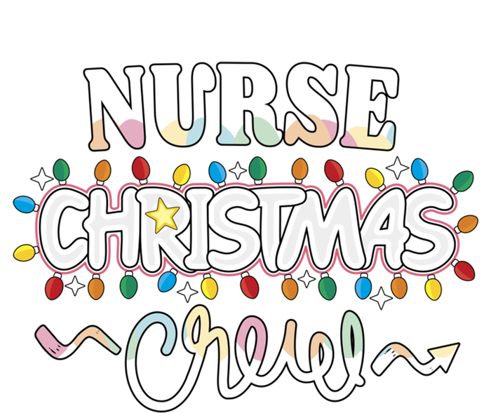 Nurse Christmas Crew Party Cute Nursing Np Rn Xmas Lights Great Gift T-Shirt