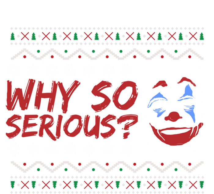 Why U So Serious? Laugh Clown Joker Christmas Ugly Funny Gift Mesh Reversible Basketball Jersey Tank