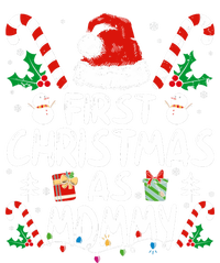 First Christmas As Mommy Family Matching New Mom 1st Time Women's Crop Top Tee