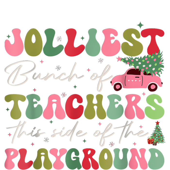 Jolliest Bjolliest Bunch Of Teunch Of Teachers This Side Of The Playground Xmas Sustainable Beanie