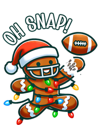 Oh Snap Gingerbreadman Christmas Football Button