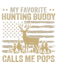 My Favorite Hunting Buddy Calls Me Pops Funny Hunting Yupoong Adult 5-Panel Trucker Hat