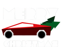 Futuristic Cyber Red Truck Pickup Christmas Tree Tall Hoodie