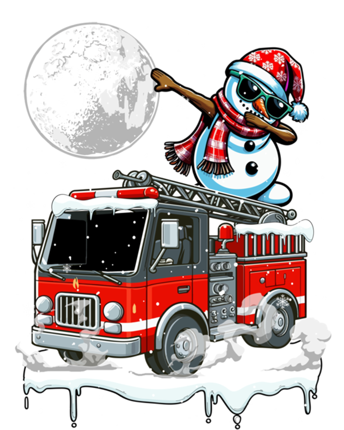 Dabbing Snow On Fire Truck Christmas Driver Lover Gift Doggie Tank