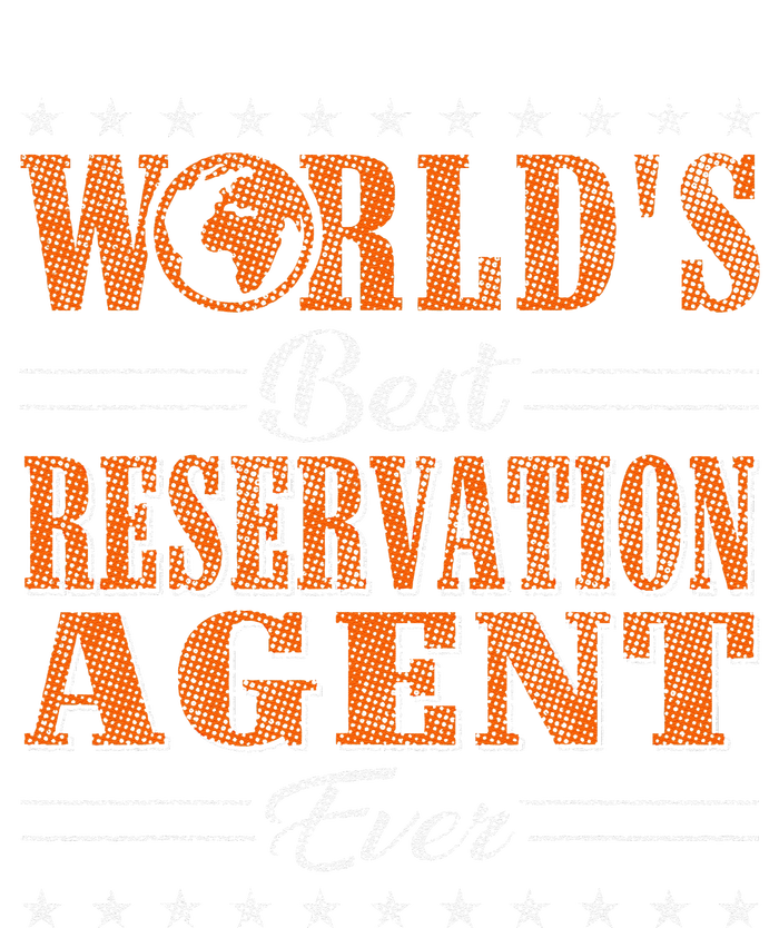 Retro Motif Worlds Best Reservation Agent T-Shirt