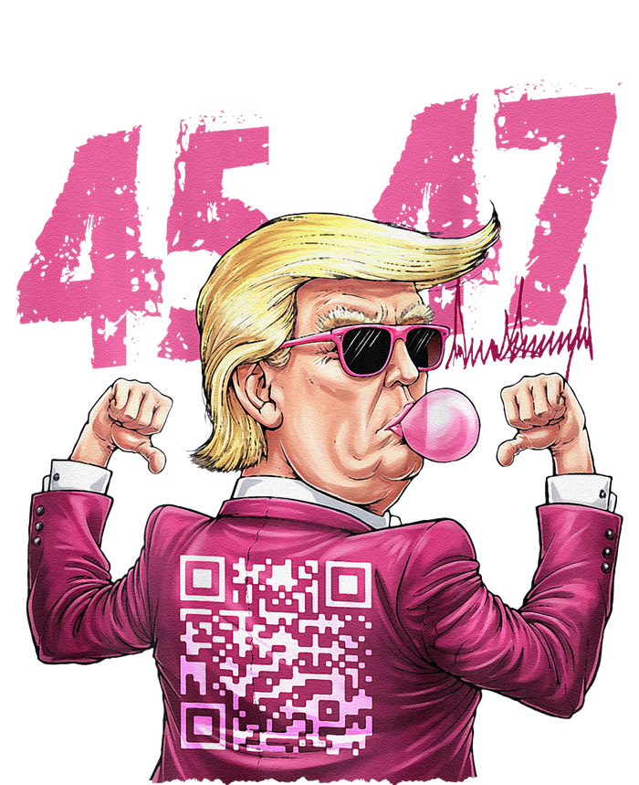 Funny Qr President Trump 4547trump Dancing Code Cooling Performance Crew T-Shirt