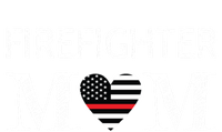 Firefighter Mom Mother Support The Thin Red Line Flag Son Gift T-Shirt