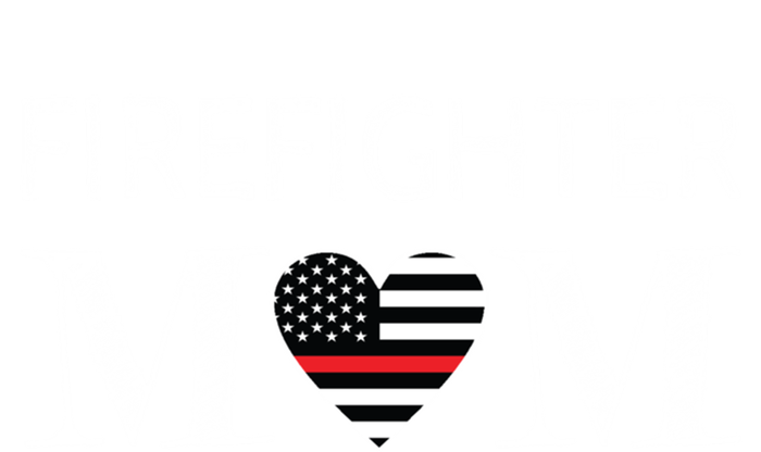 Firefighter Mom Mother Support The Thin Red Line Flag Son Gift T-Shirt