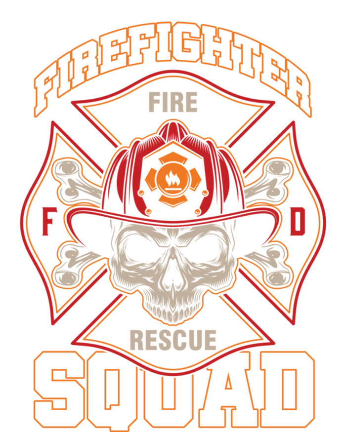 Firefighter Skull Fire Rescue Squad Departt Hero Fire Funny Gift Full-Length Apron With Pockets