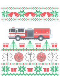 Firefighter Ugly Christmas Fire Truck Fire Novelty Party Funny Gift Sweatshirt