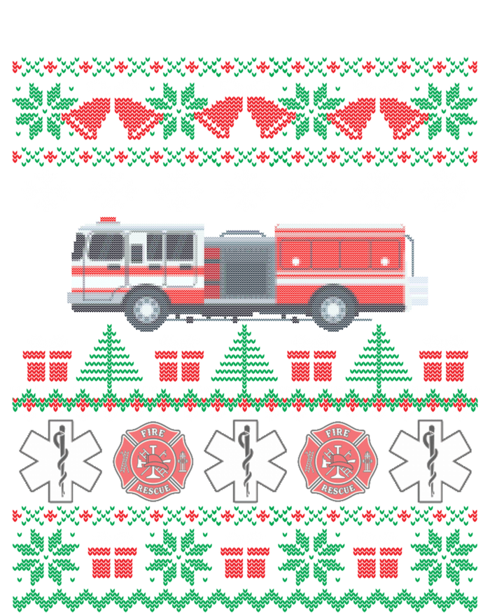 Firefighter Ugly Christmas Party Fire Truck Fire Gift T-Shirt