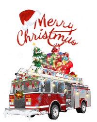 Firetruck Santa Sleigh Fire Christmas Firefighter Xmas Gift Women's Racerback Tank