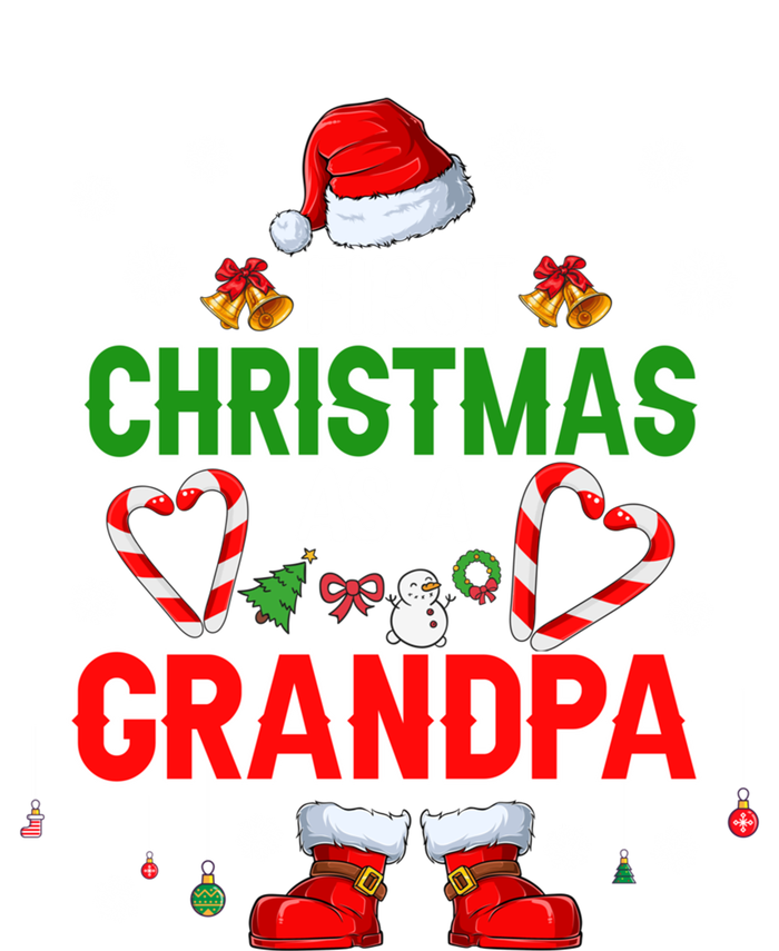 First Christmas As A Grandpa Santa Proud Expecting New Cool Gift T-Shirt