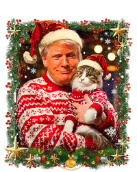 Funny Trump Christmas For Cat Lovers Ugly Xmas Cute Gift Sweatshirt