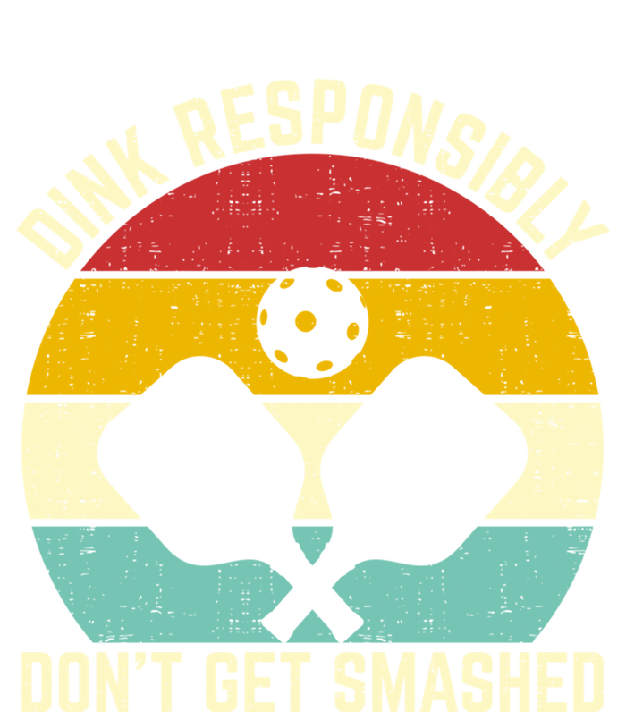 Funny Vintage Dink Responsibly DonT Get Smashed Pickleball Cute Gift Tote Bag