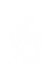 Go Away IM Reading Skeleton Book Gift T-Shirt