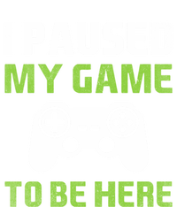 I Paused My Game To Be Here Funny Vintage Video Gamer Gift Insulated Varsity Jacket