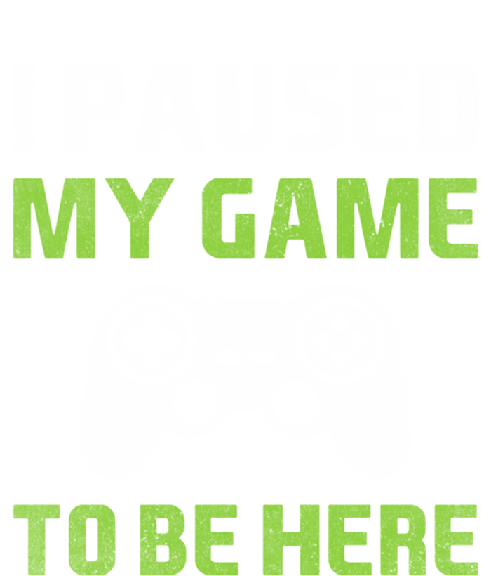 I Paused My Game To Be Here Funny Vintage Video Gamer Gift Insulated Varsity Jacket