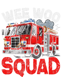 Wee Woo Squad Funny Firefighter Fire Truck Fireman Gift High Crown Mesh Back Trucker Hat