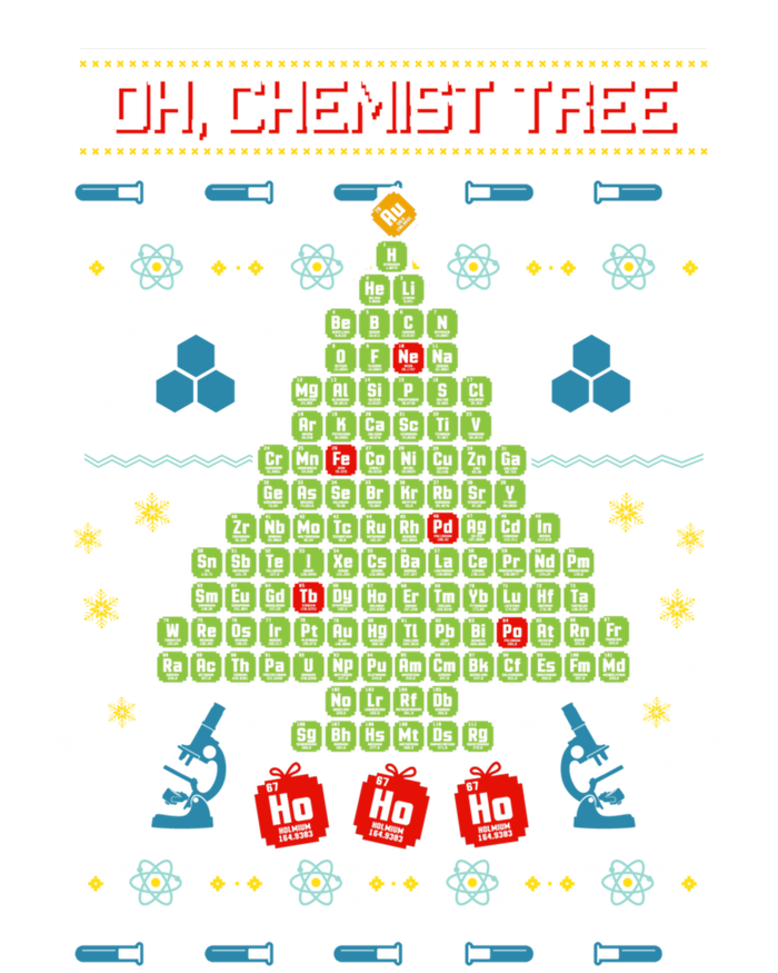 Oh Chemistree Chemist Tree Ugly Chemistry Christmas Gift T-Shirt