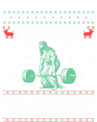 Jesus The Ultimate Deadlifter Christmas Ugly Gift Zip Tote Bag