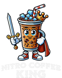 Nitro Coffee King Funny Drink Illustration Nitro Iced Coffee T-Shirt