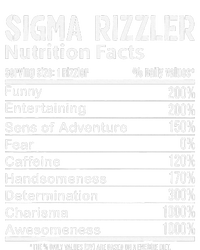 Sigma Rizzler Nutrition Facts Rizz Funny Rizzler Sayin Meme T-Shirt