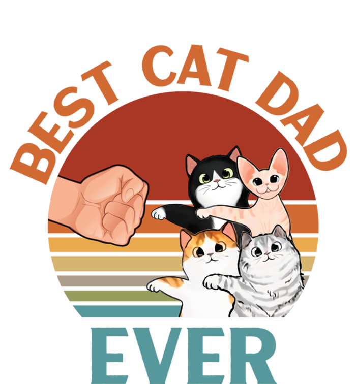 Best Cat Dad Ever Fist Bump Daddy With Four Cats Cute Funny Gift Toddler Long Sleeve Shirt