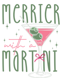 Merrier With A Martini Martini Cocktail Glasses Xmas Pajamas Gift T-Shirt