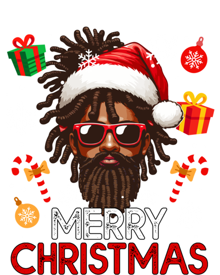 Merry Christmas Santa Afro Sunglasses Proud Black Funny Gift T-Shirt