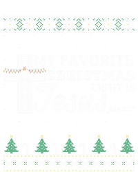 My Favorite Christmas Light Is Jesus Christian Ugly Funny Gift T-Shirt