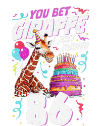 You Bet Giraffe I Just Turned 86 Funny 86th Birthday Sustainable Beanie