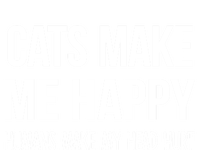 Cats Make Me Happy Hu Make My Head Hurt Gift Zip Tote Bag