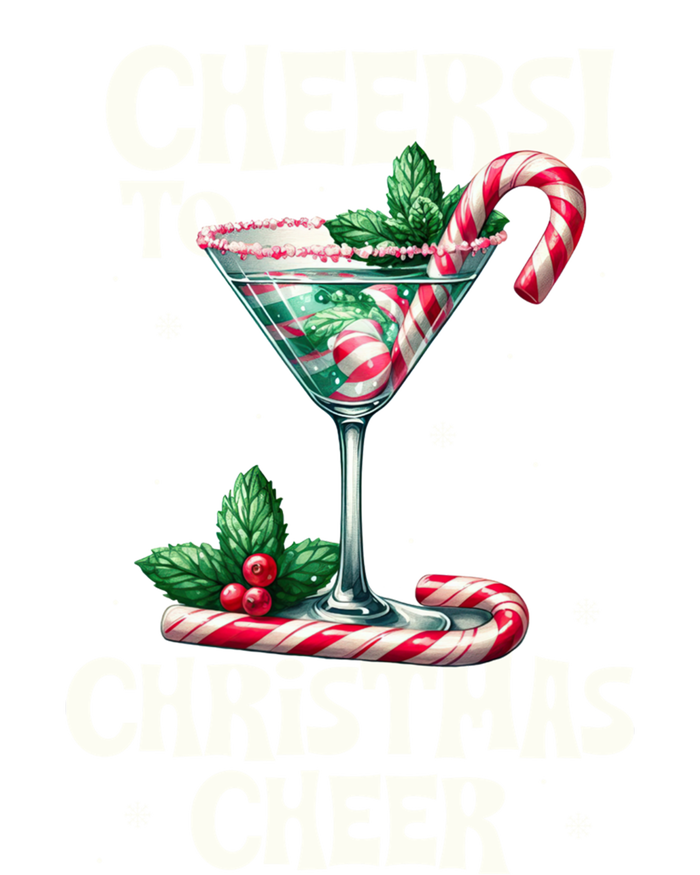 Peppermint Martini Christmas Cheer Cocktail Mixology Funny Gift Toddler T-Shirt