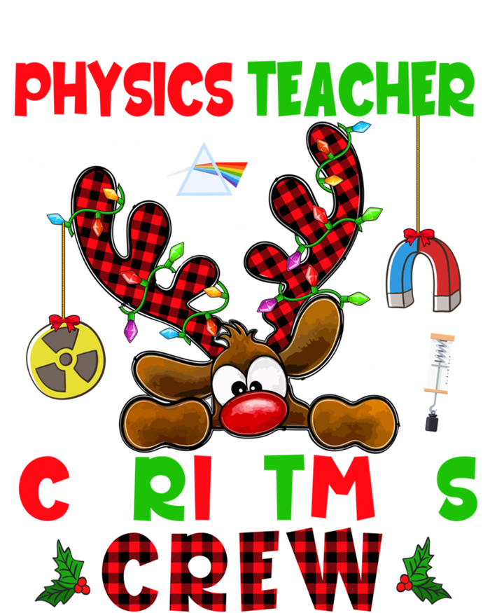 Physics Teacher Christmas Crew Xmas Reindeer Red Color Lover Gift T-Shirt