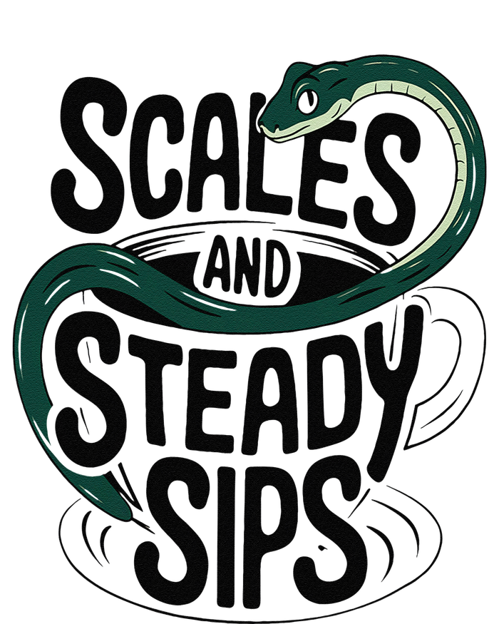 Scales And Steady Sips Funny Snake Tea Lovers T-Shirt